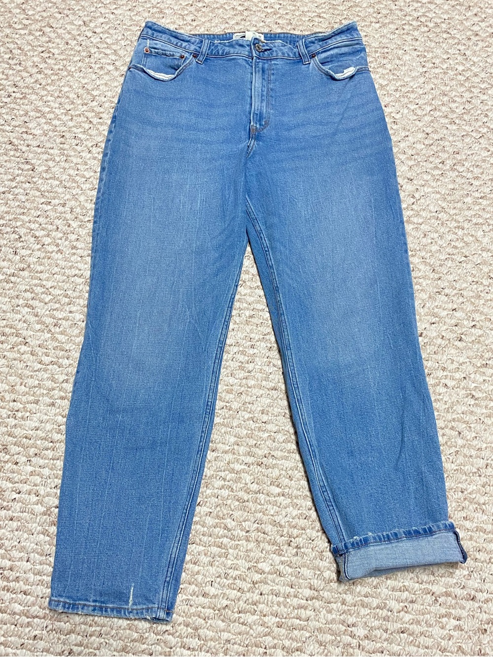 ABERCROMBIE & FITCH THE MOM HIGH RISE LOVE CURVE JEANS - SIZE 32/14
